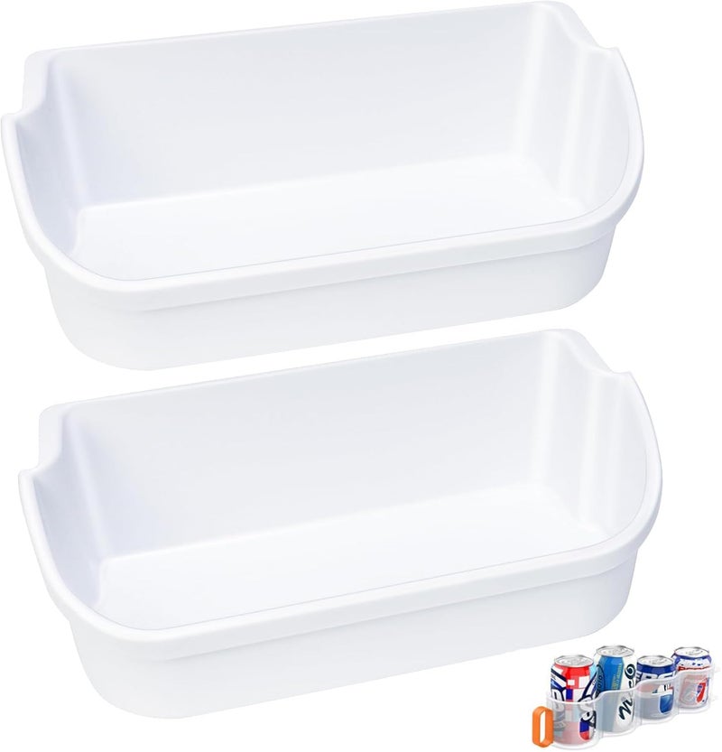 Alvar [2 PACK] UPGRADED 240356401 Refrigerator Door Bin Compatible with Frigidaire Door Shelf Replacement Parts FFSS2614QS4A, FFHS2611PFEA, FFSS2614QE6A, FFHS2622MSYA, FFHS2611LBRA, FFHS2622MS0 Door Shelf - Image 1